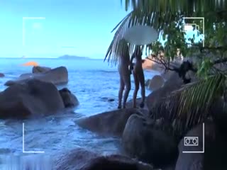 偷窺間諜裸體情侶在公共海灘做愛-項目Fiundary