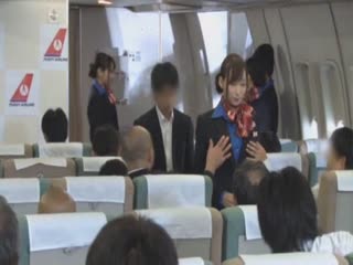 「制服內衣全裸」毫無表情 航空版 6 ～【淫語】【觸摸】【處男】【2連發】新鮑魚服務介紹～